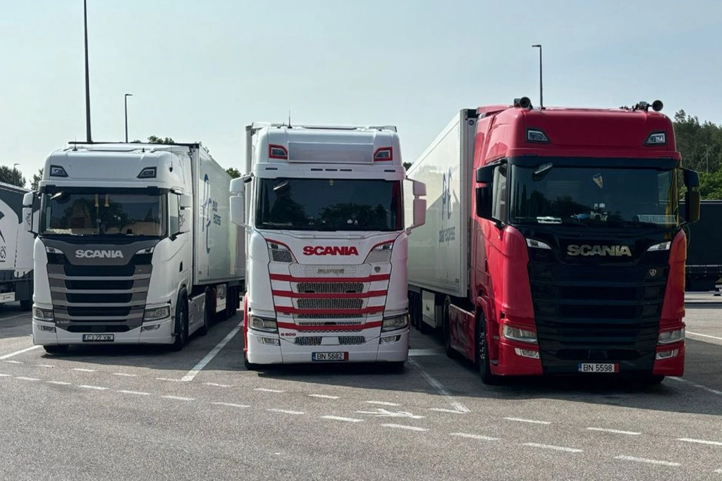 Camioanele Scania din flota de transport frigorific international
